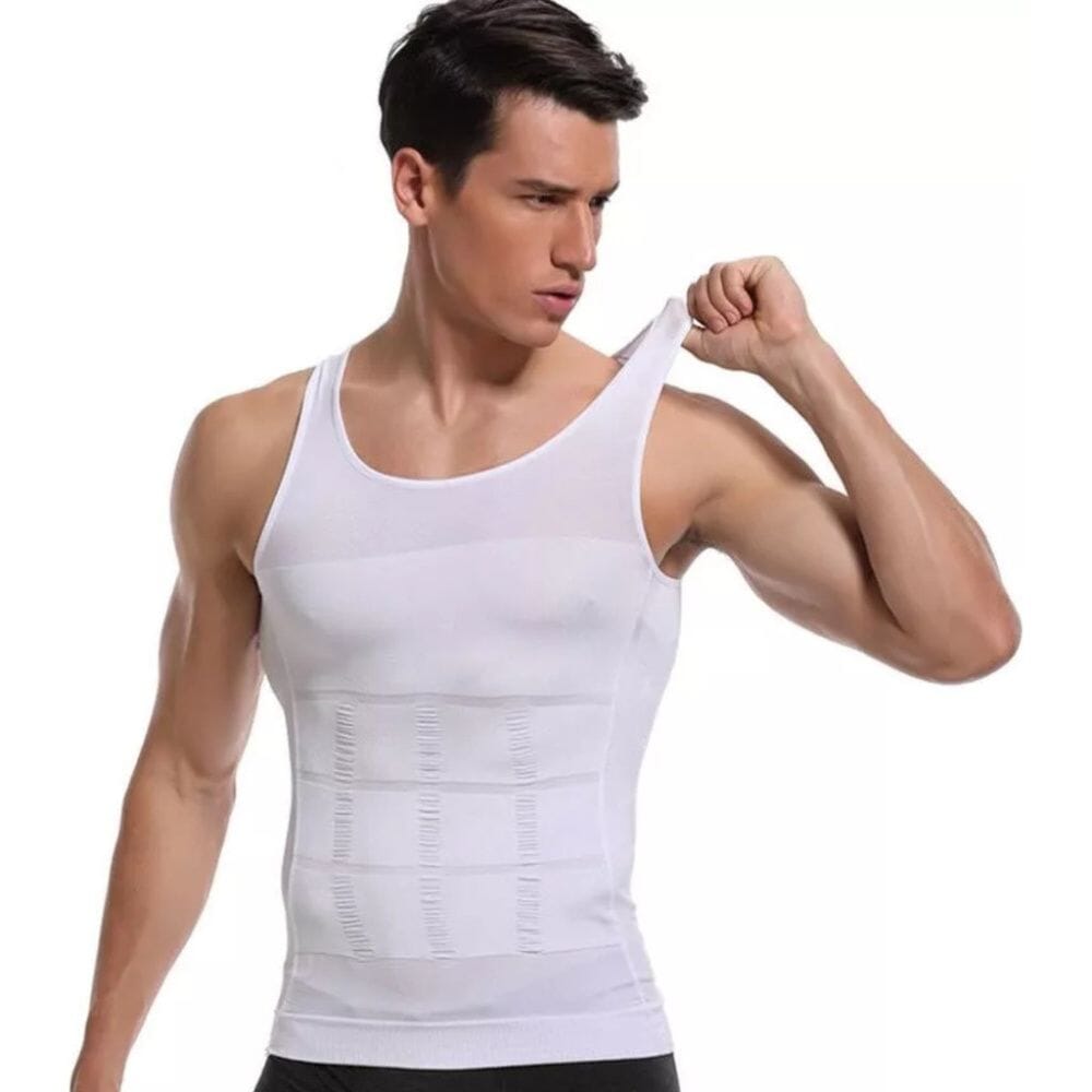 Promoção Compre 1 Leve 2 - Camisa Masculina De Compressão Ultrafina Pro Force Camisa Masculina De Compressão Ultrafina Pro Force Borsato Branca (2 Unidades) P 