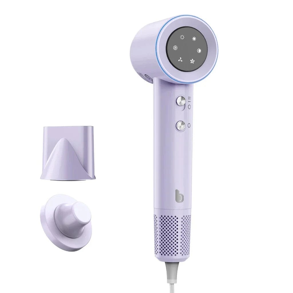 Secador Bettdow AirLux Pro Alta Velocidade Secador Íons Negativos Profissional 1500W Bettdow AirLux Pro Borsato Roxo 110V/220V 